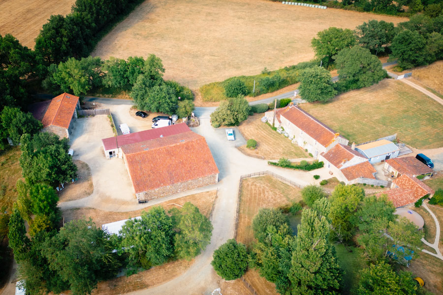 Les mariés s'embrassent dans une voiture lors d'un mariage au château de la Sébrandière en Vendée