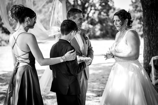 Photographie originale de cérémonie de mariage