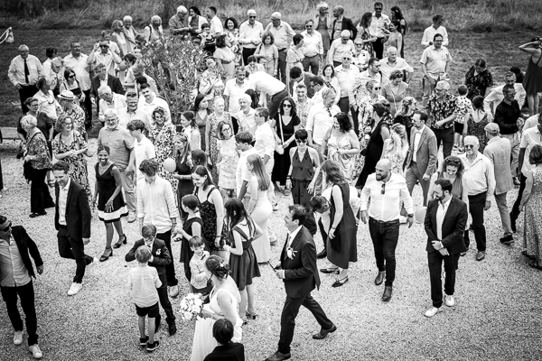 Photographies de groupe d'un photographe de mariage